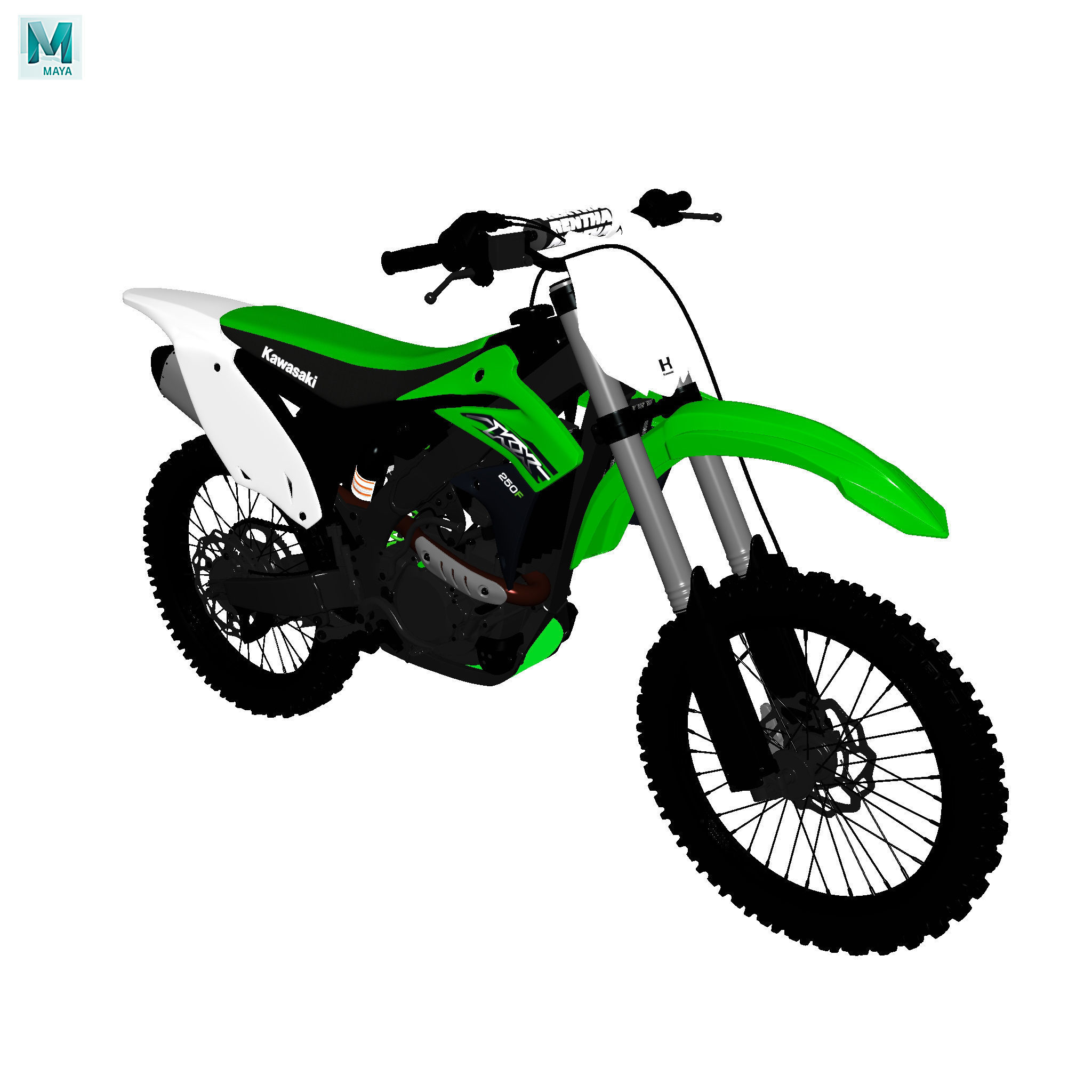 KAWASAKI KX250F 3D model_2