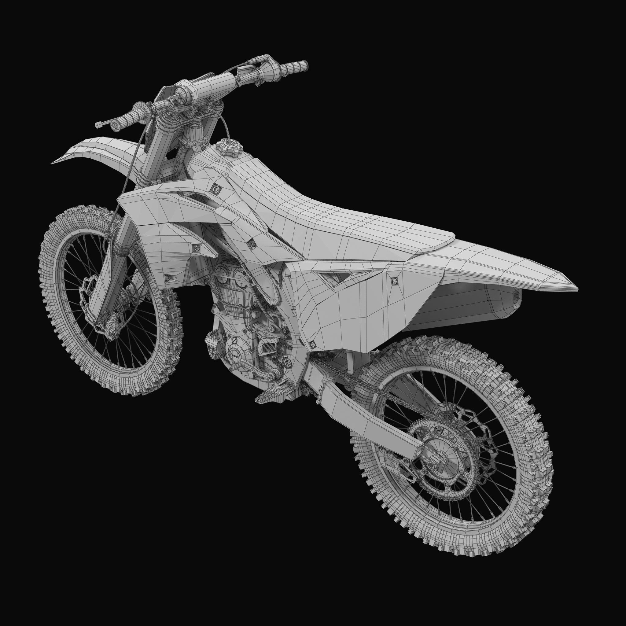 KAWASAKI KX250F 3D model_22