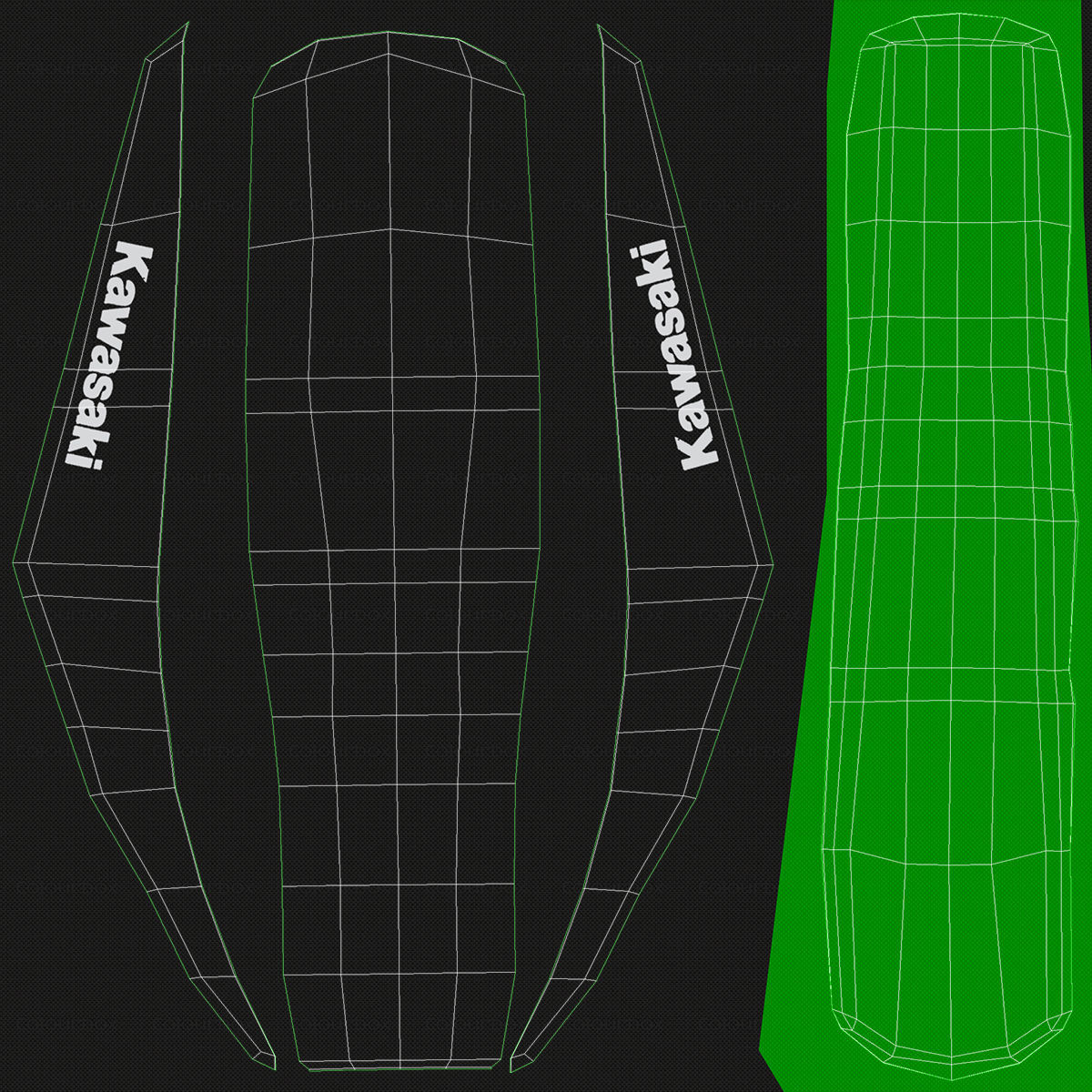 KAWASAKI KX250F 3D model_8