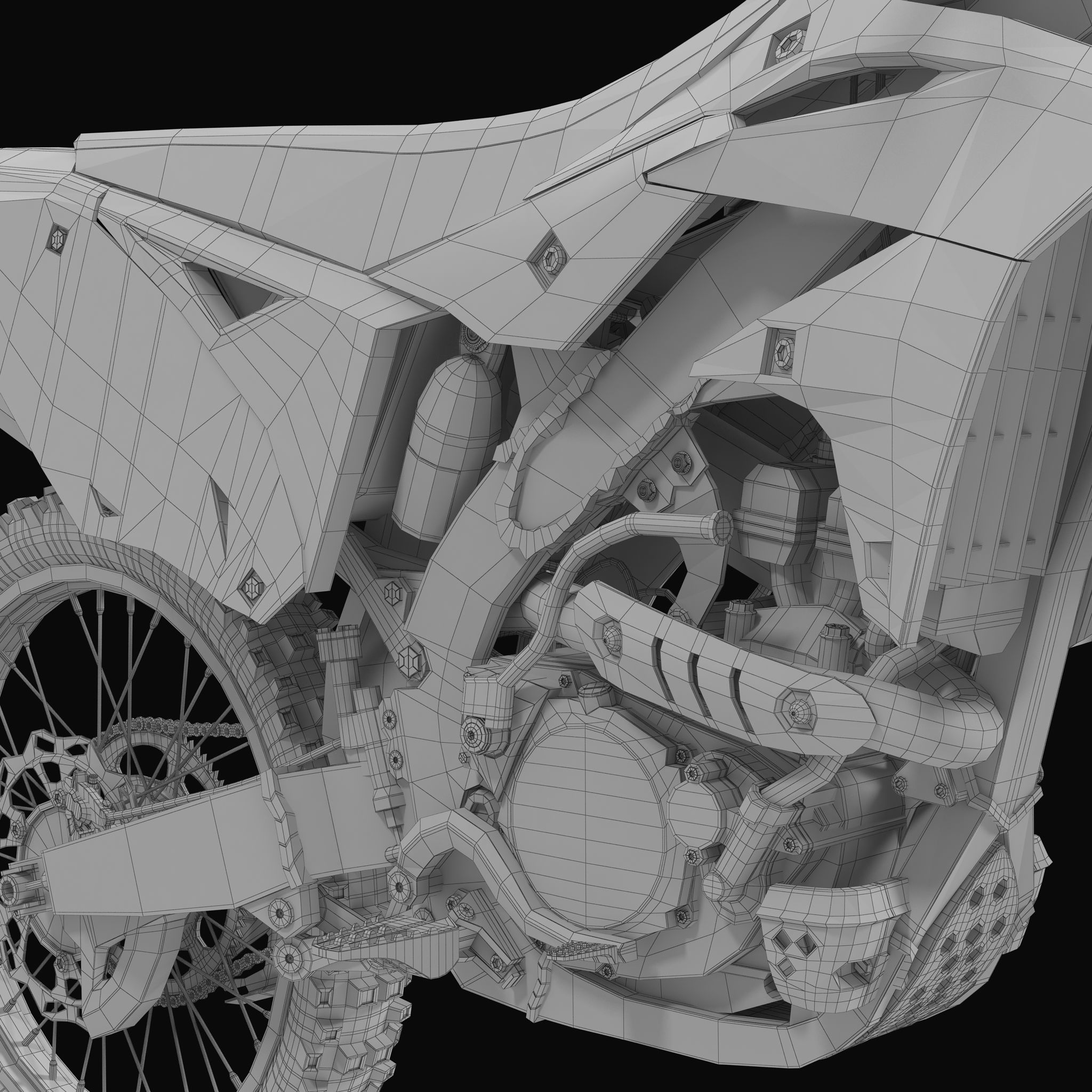 KAWASAKI KX250F 3D model_24