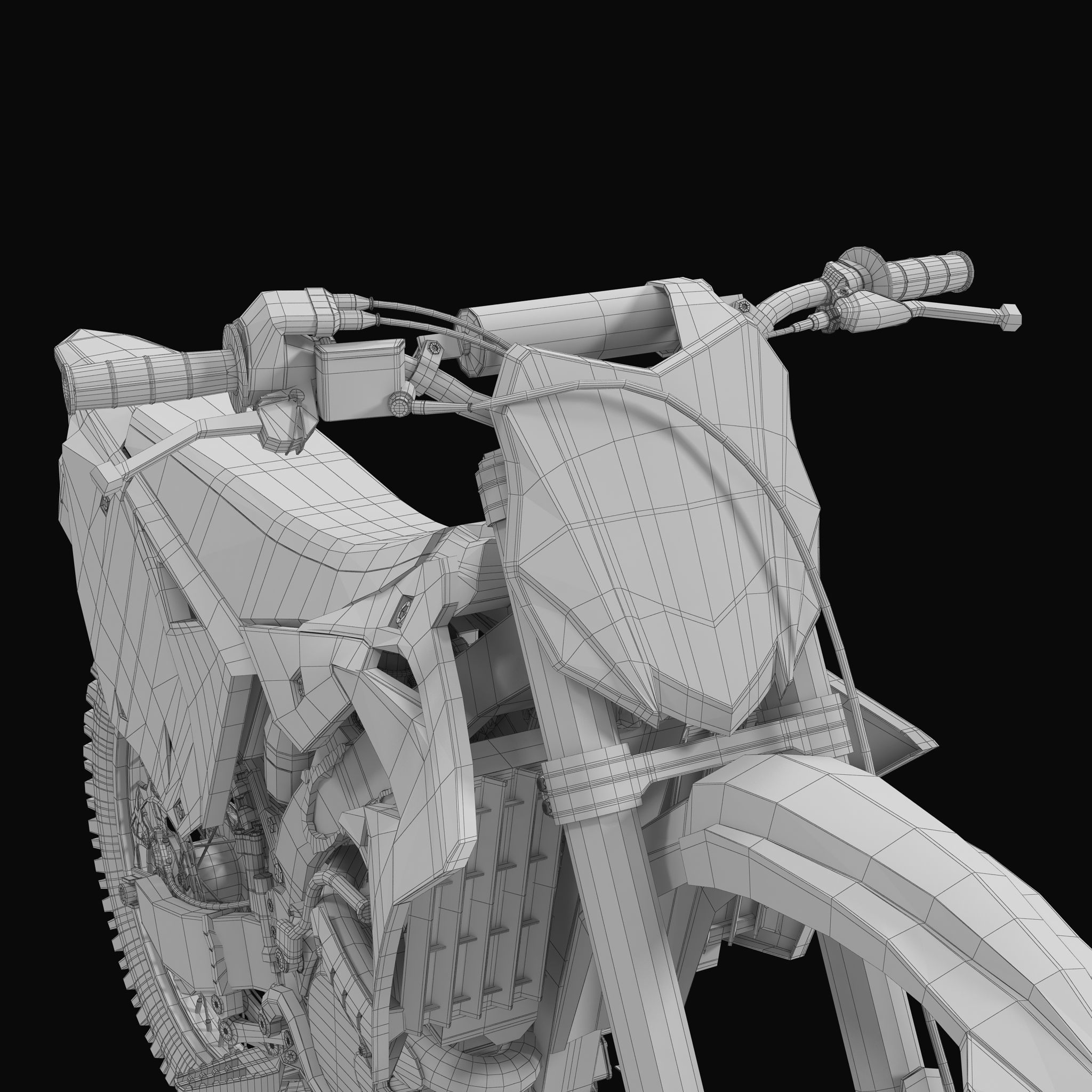 KAWASAKI KX250F 3D model_29