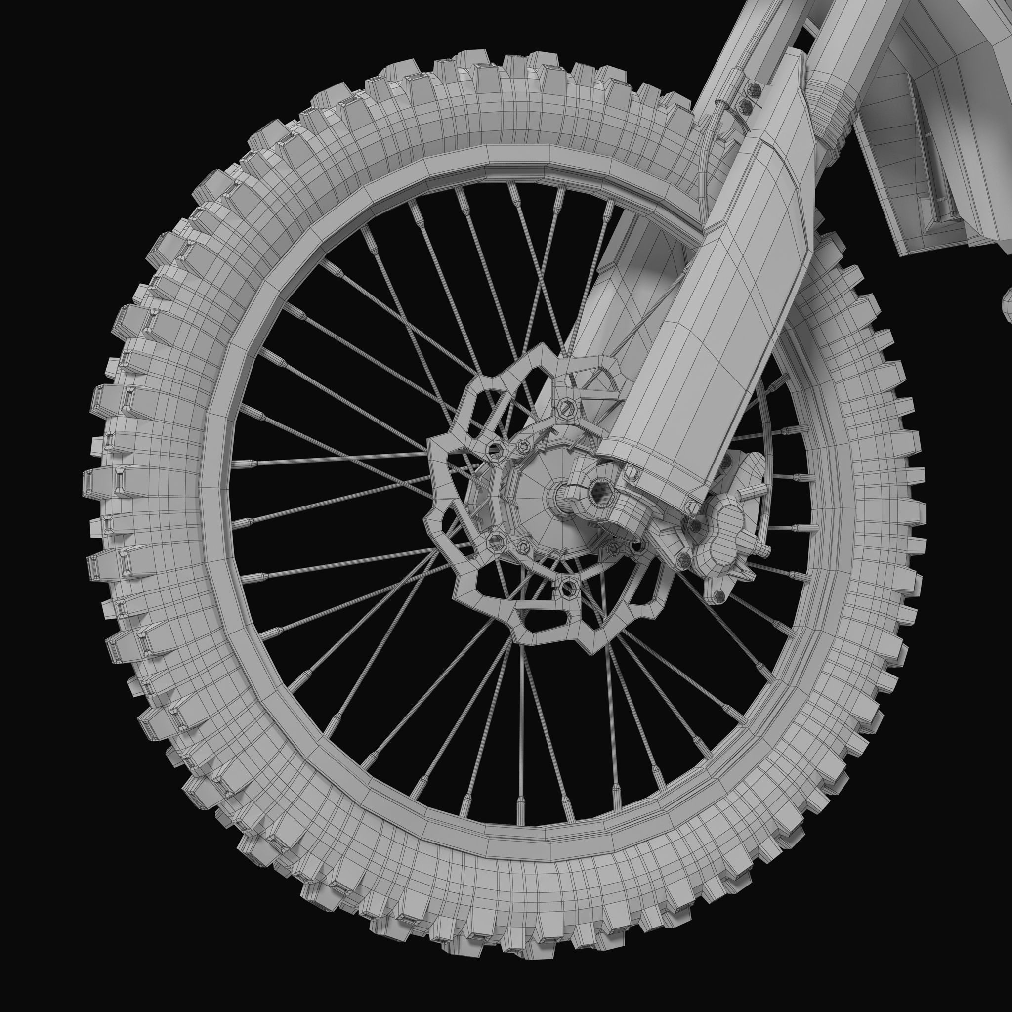 KAWASAKI KX250F 3D model_26