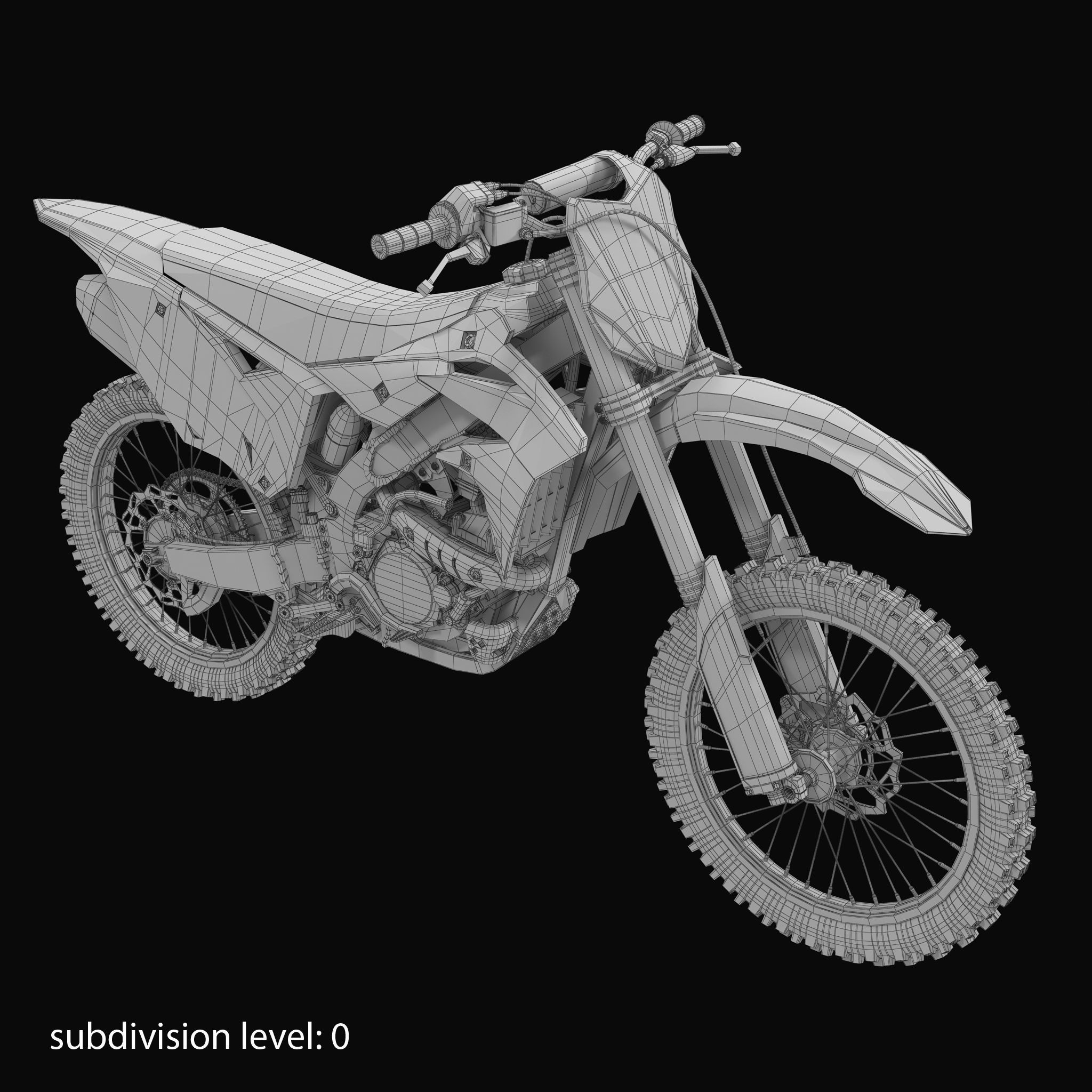 KAWASAKI KX250F 3D model_32