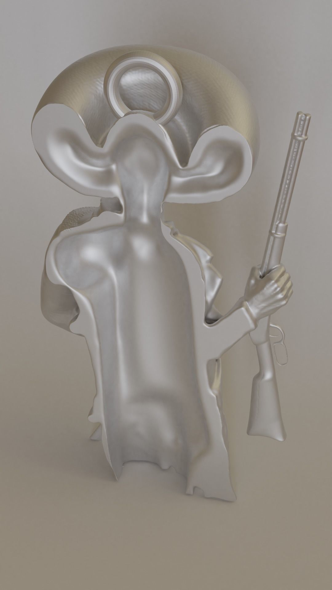 Emiliano Zapata pendant 3D print model_3