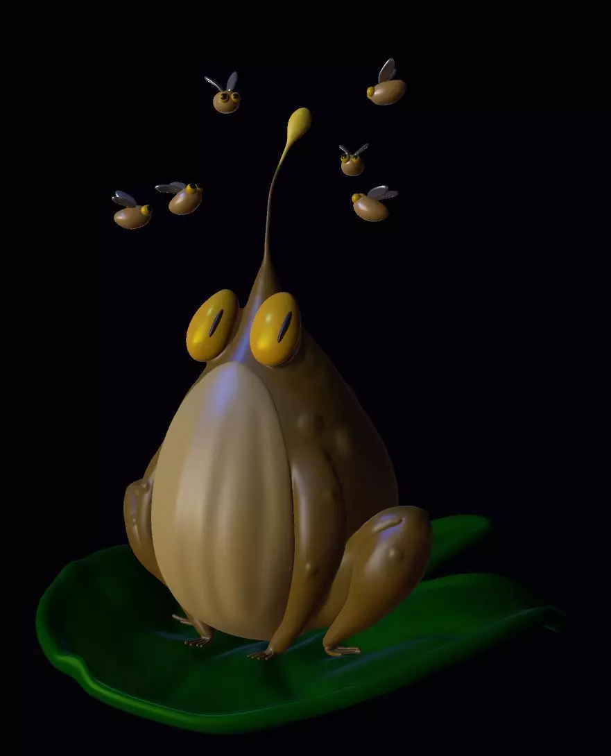 surprised toad 3D model