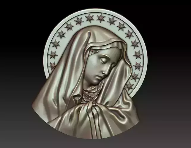 Virgin Mary 3 3D print model