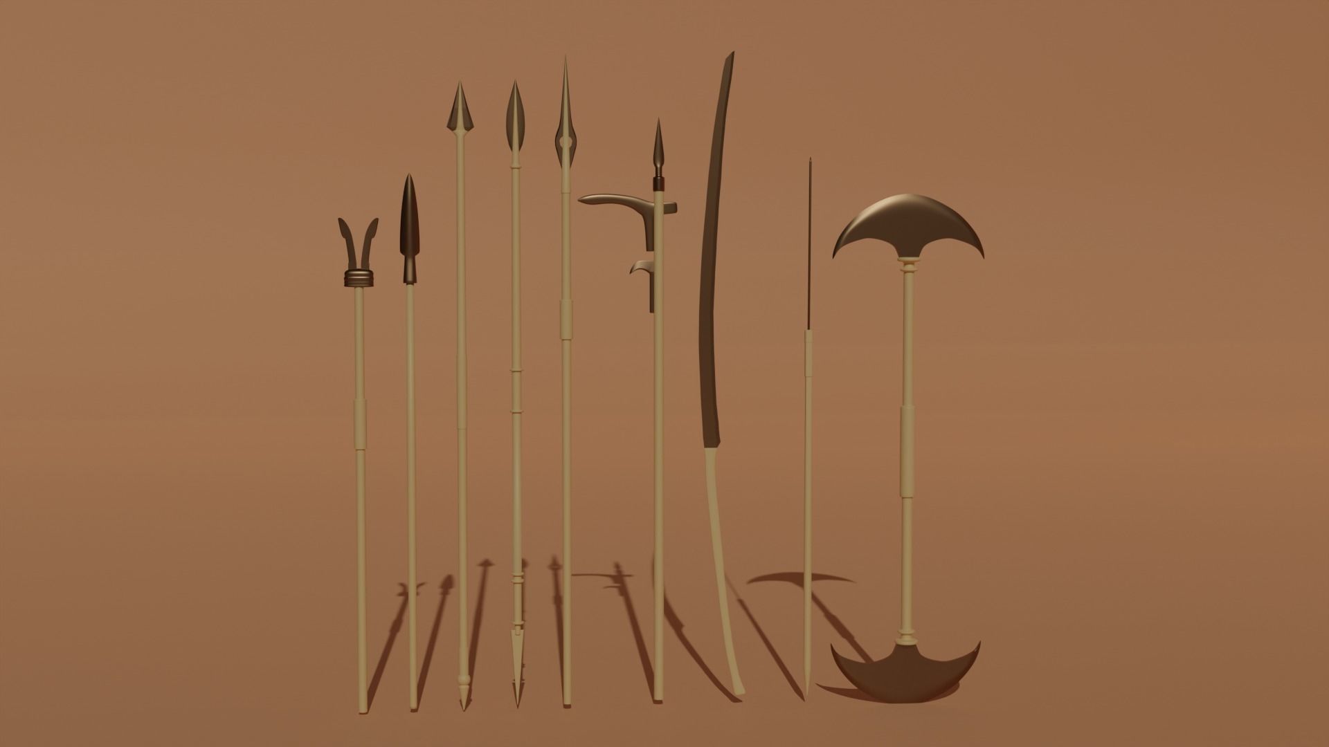 Bronze Age Weapons 3D model_4