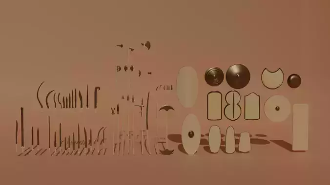 Bronze Age Weapons 3D model