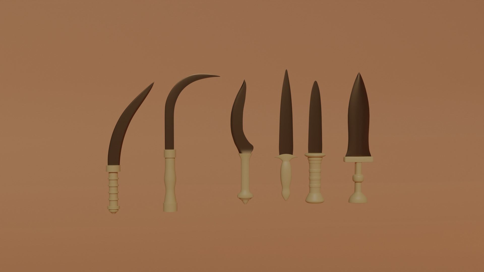 Bronze Age Weapons 3D model_3