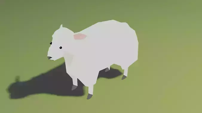 Low poly sheep 3d animals