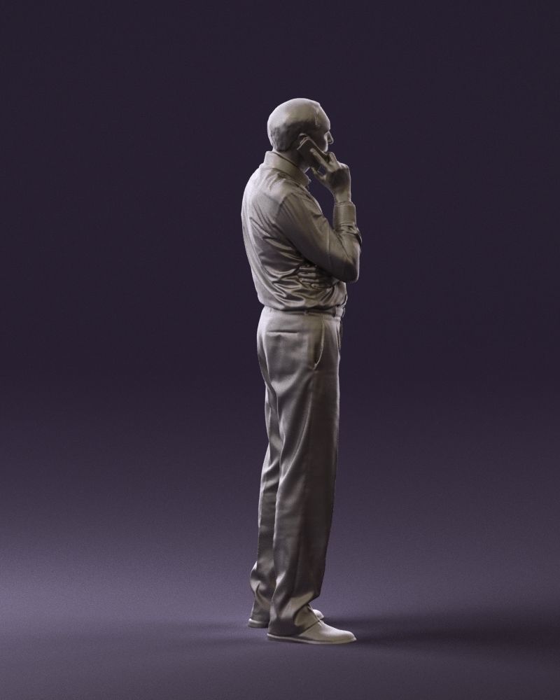 Man in suit pants blue top 0574 3D Print Ready 3D print model_5