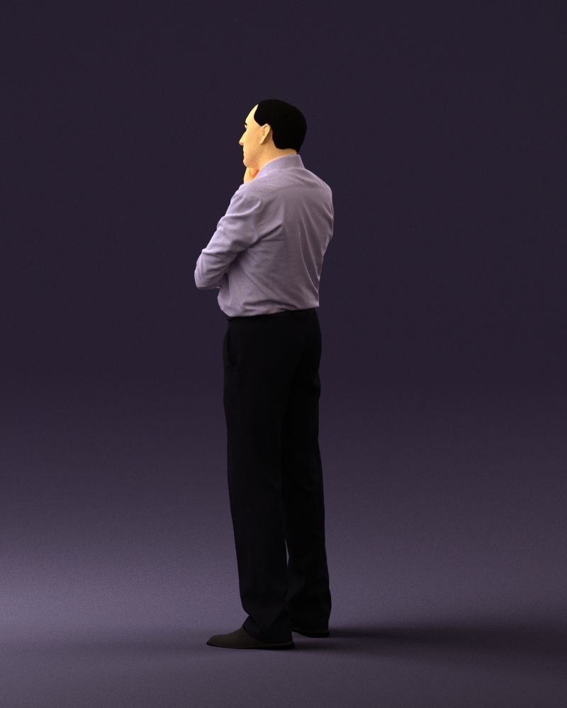 Man in suit pants blue top 0574 3D Print Ready 3D print model_14