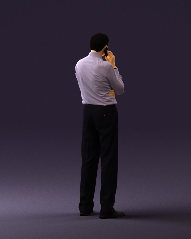 Man in suit pants blue top 0574 3D Print Ready 3D print model_7