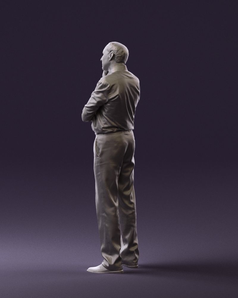 Man in suit pants blue top 0574 3D Print Ready 3D print model_15