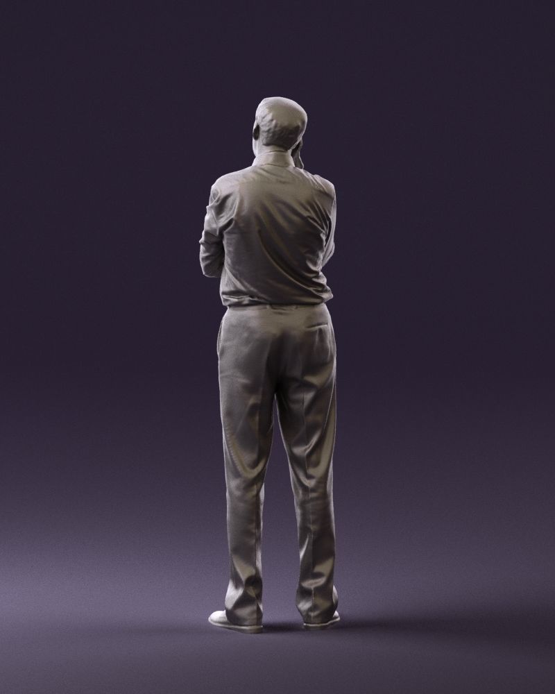 Man in suit pants blue top 0574 3D Print Ready 3D print model_12