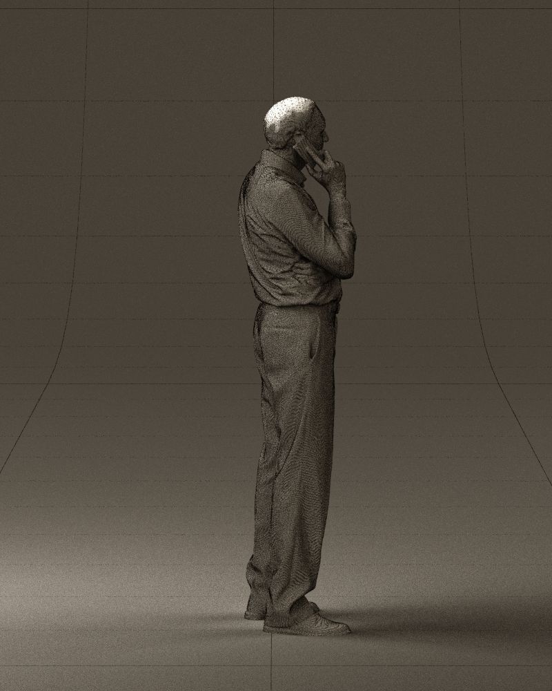 Man in suit pants blue top 0574 3D Print Ready 3D print model_6