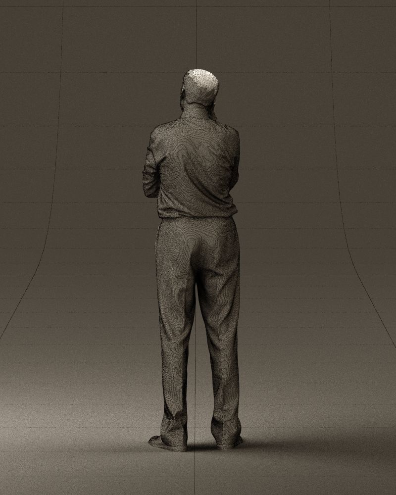 Man in suit pants blue top 0574 3D Print Ready 3D print model_13