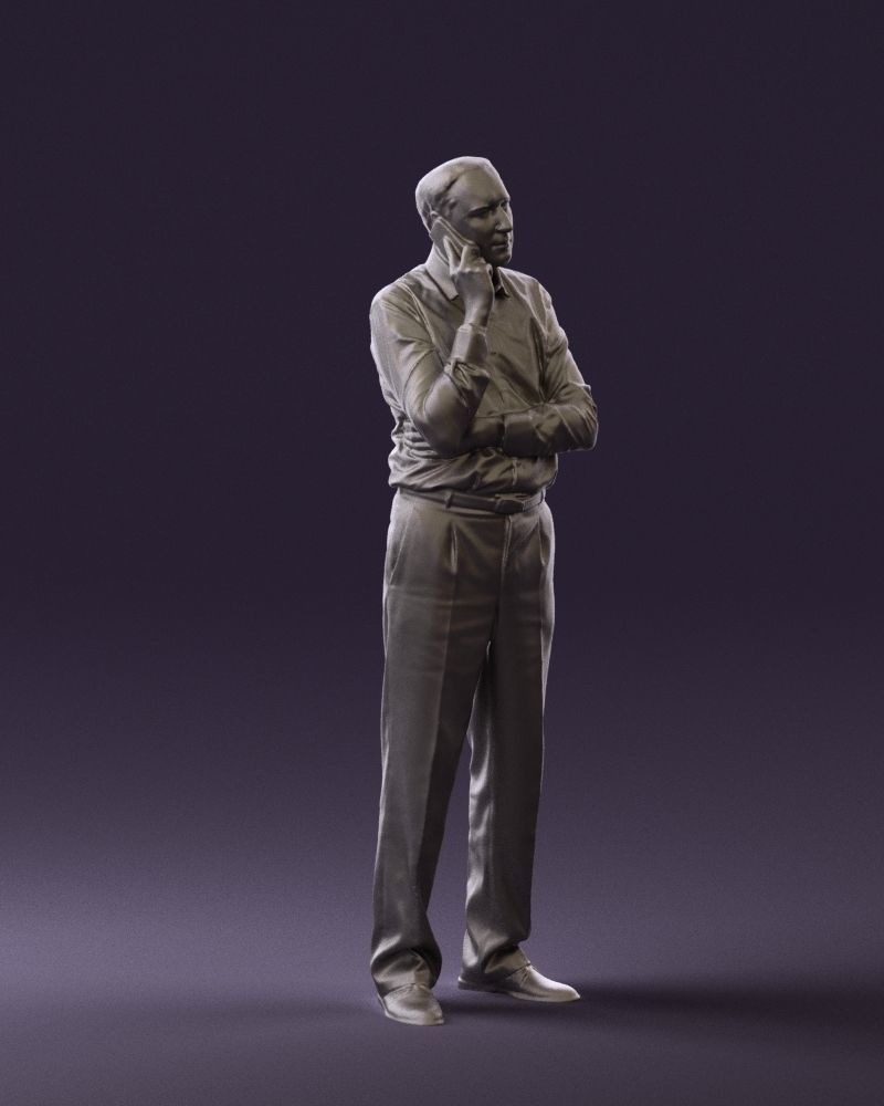 Man in suit pants blue top 0574 3D Print Ready 3D print model_37