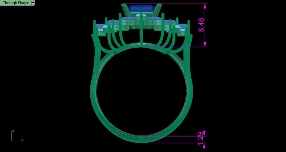 marquise diamond ring 01 3D print model_17