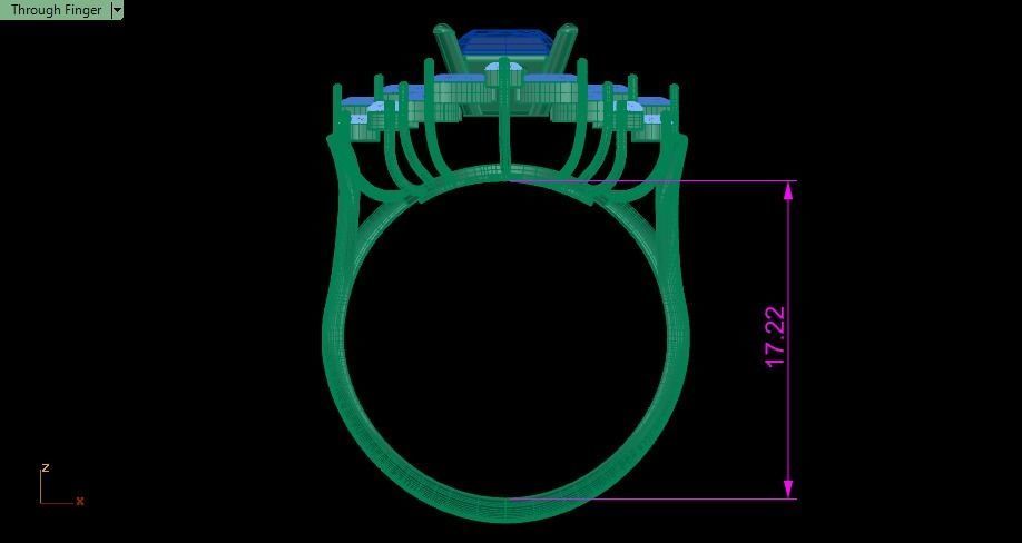 marquise diamond ring 01 3D print model_18