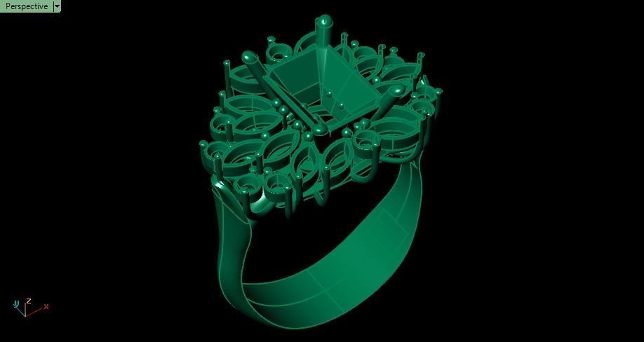 marquise diamond ring 01 3D print model_12