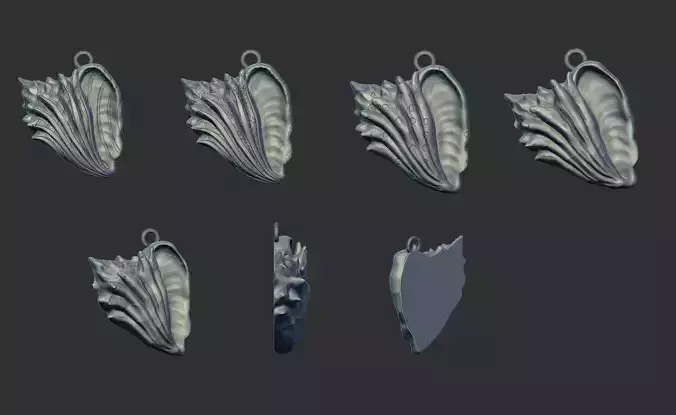 COUNCH pendant 3d model for 3dprint