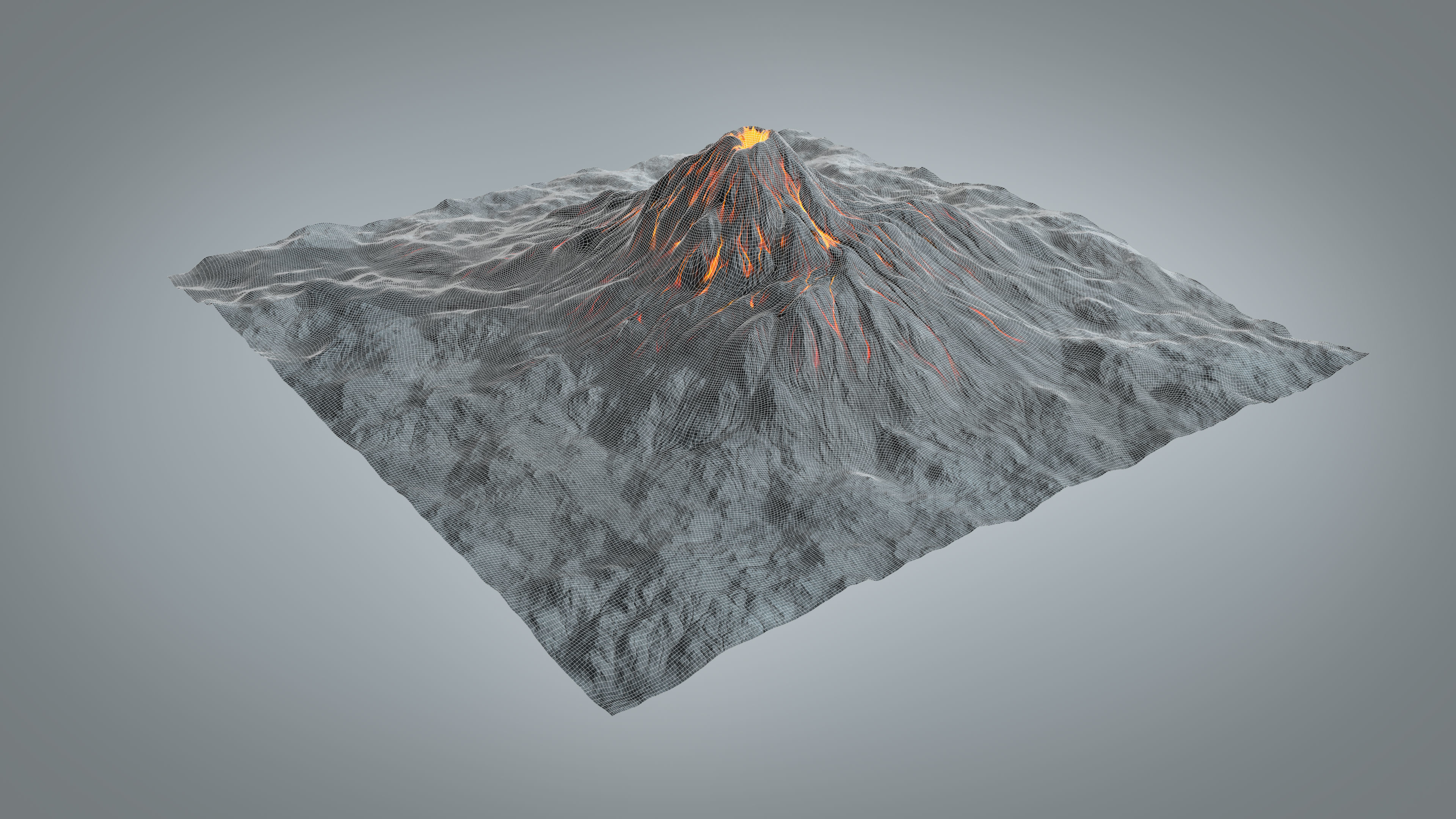 Volcano 3D model_10