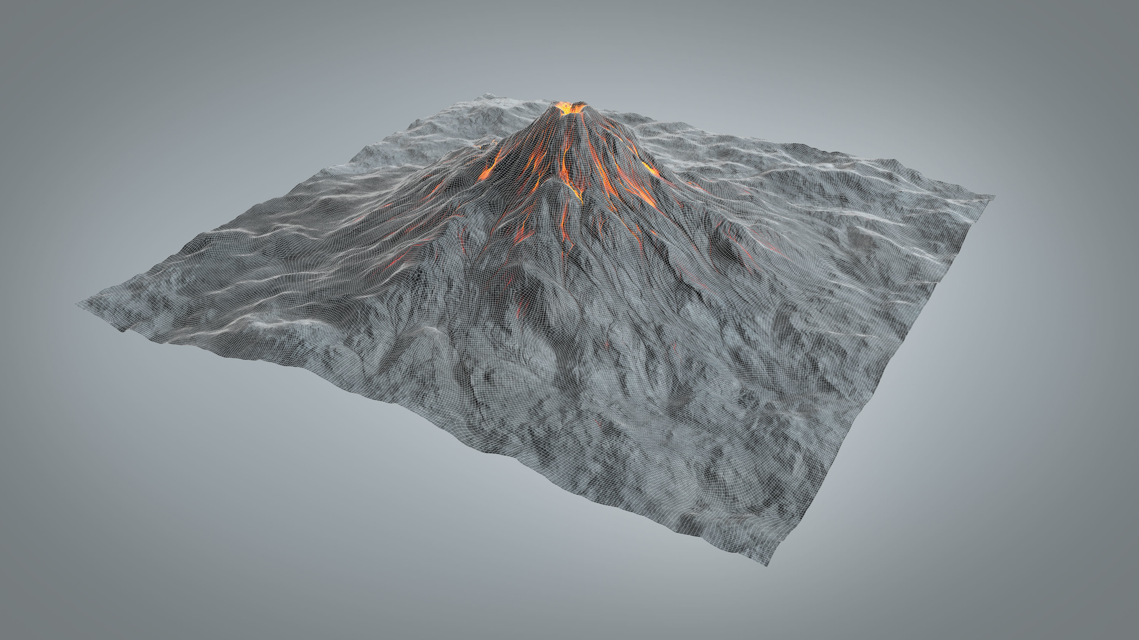 Volcano 3D model_8