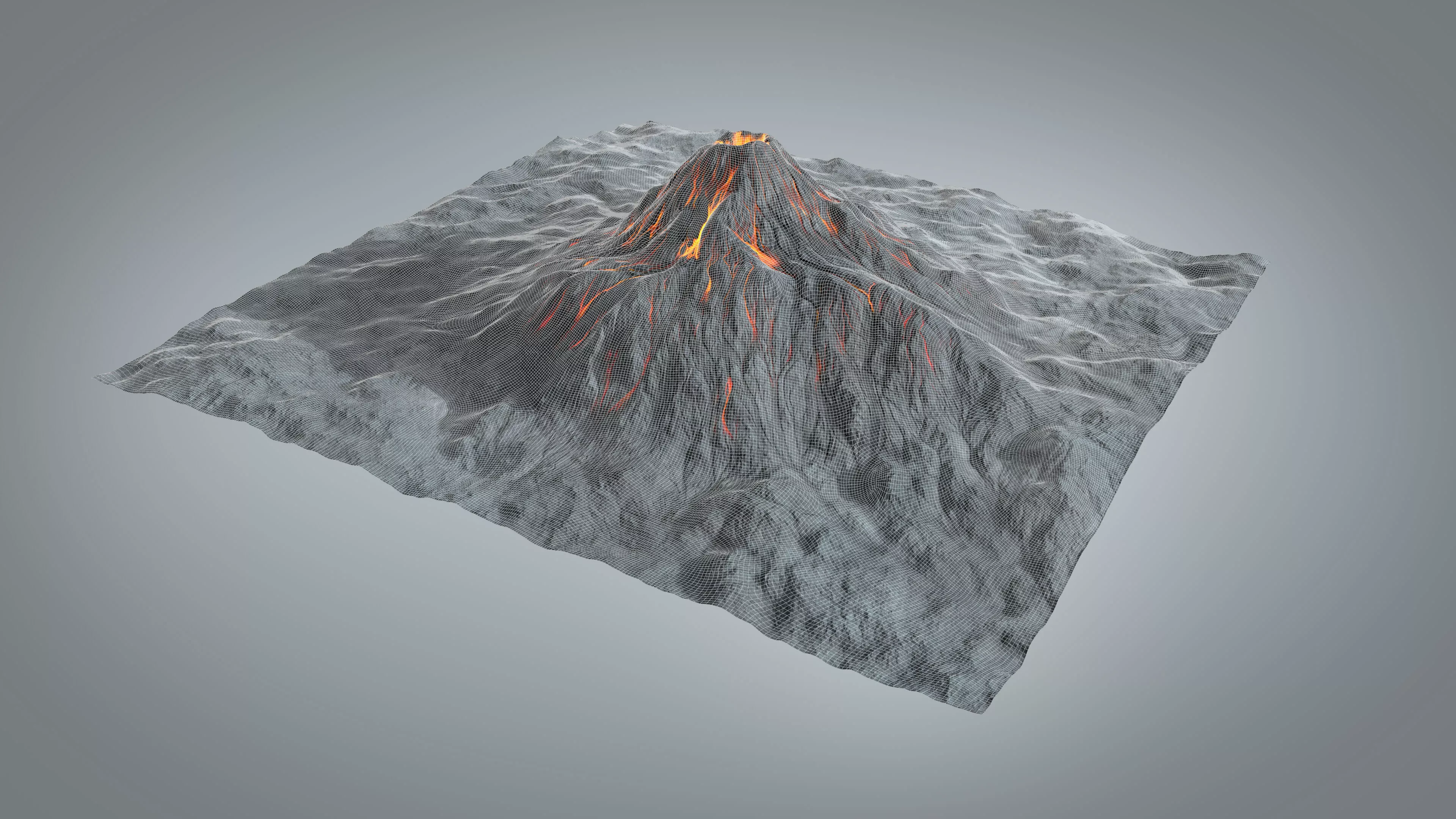 Volcano 3D model | CGTrader