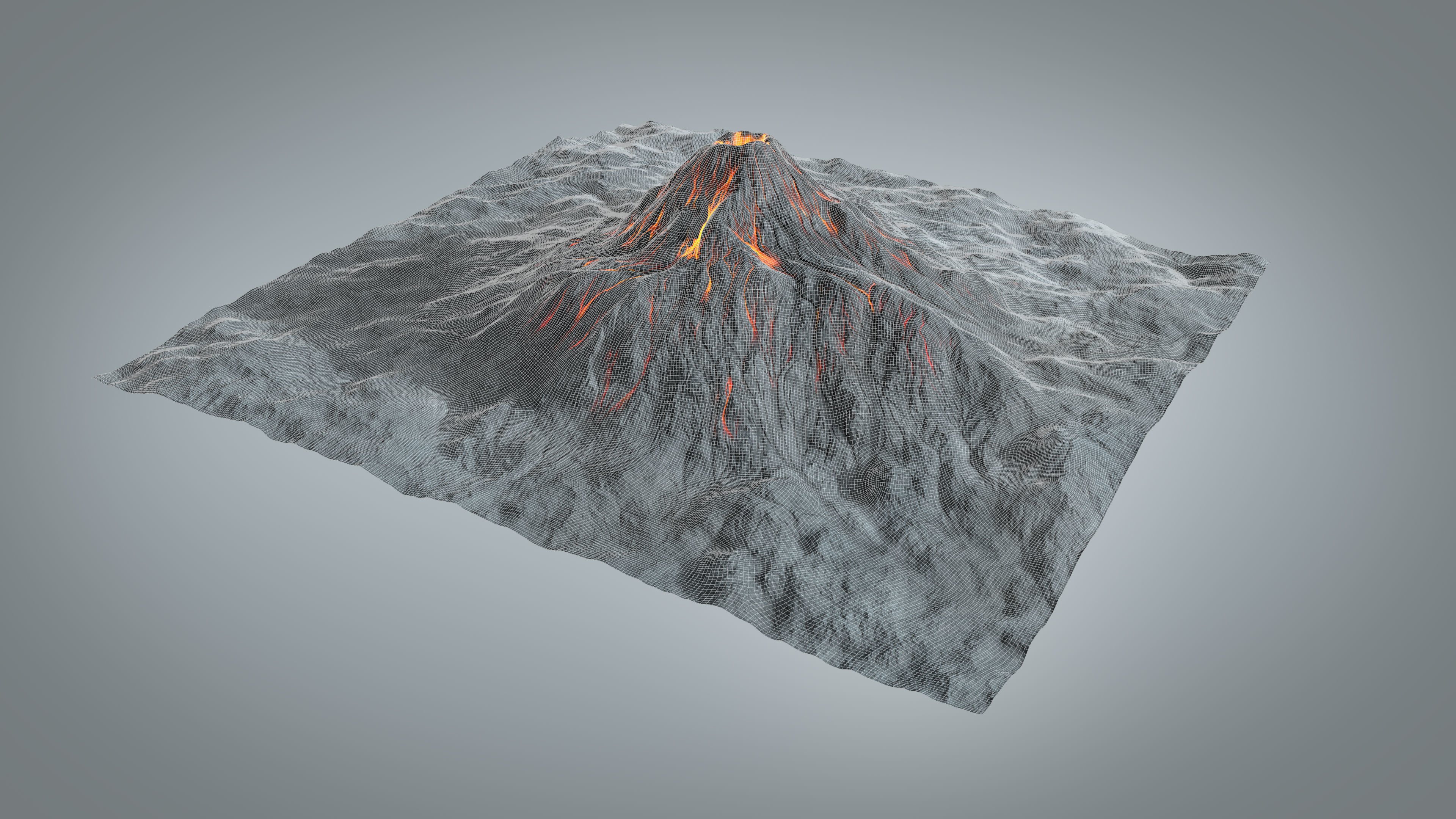 Volcano 3D model_9
