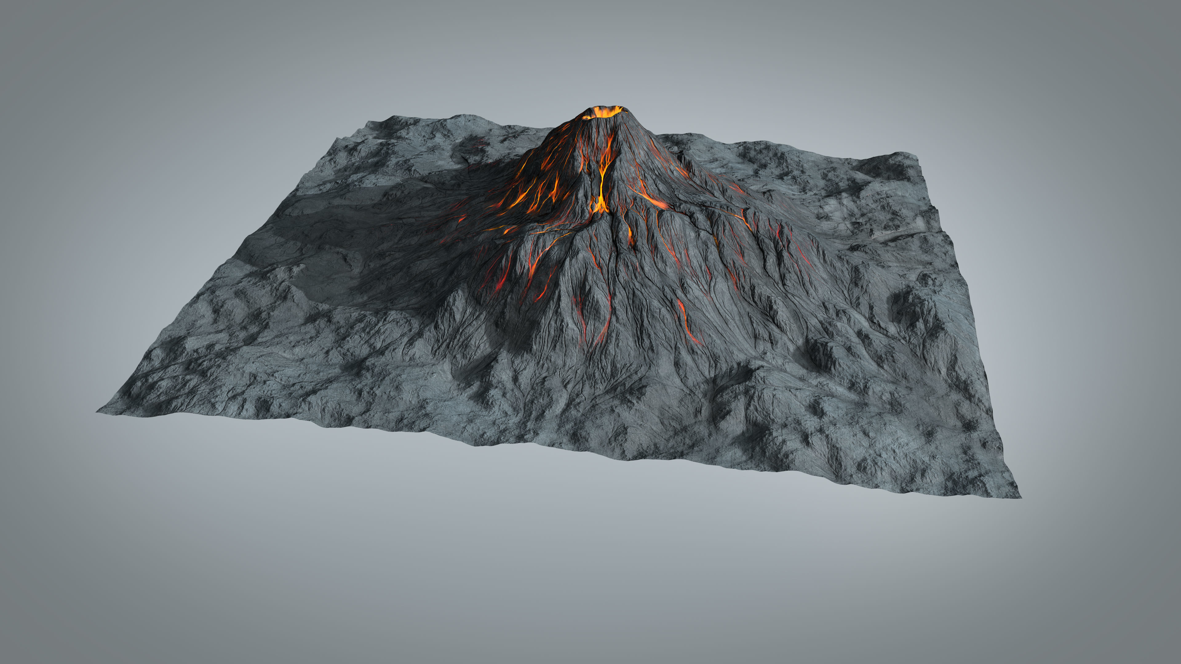 Volcano 3D model_6