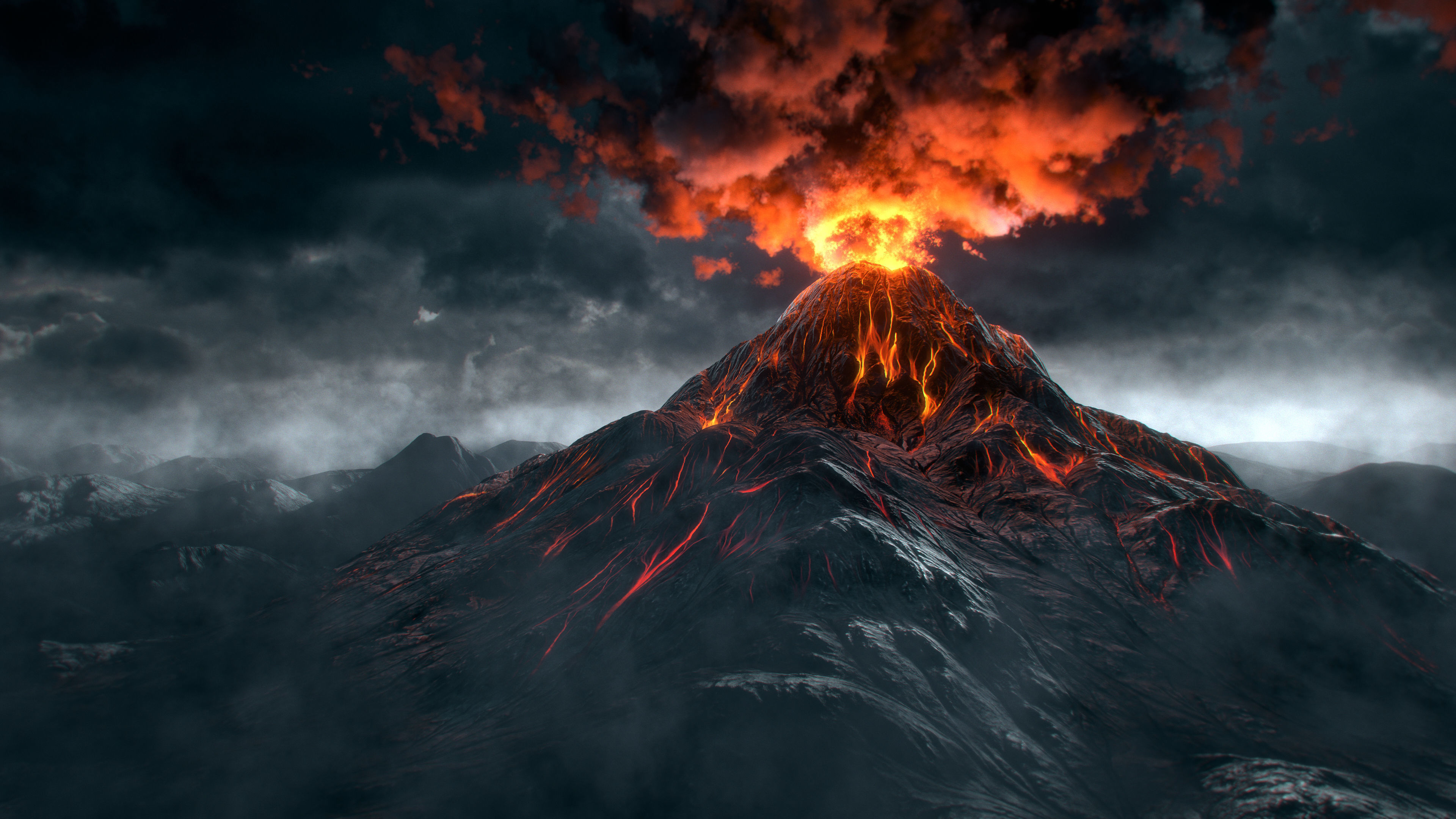 Volcano 3D model_2