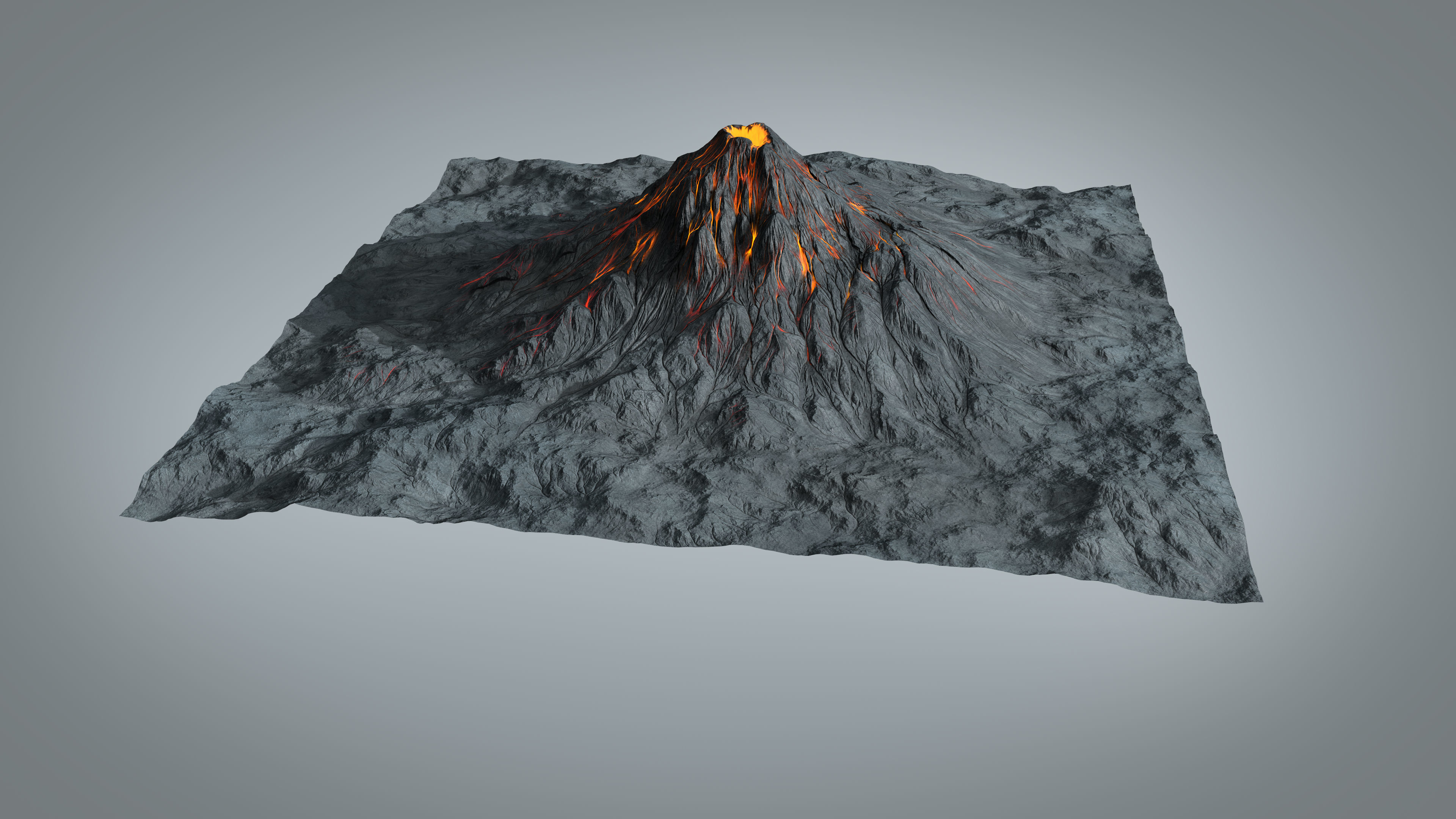 Volcano 3D model_7