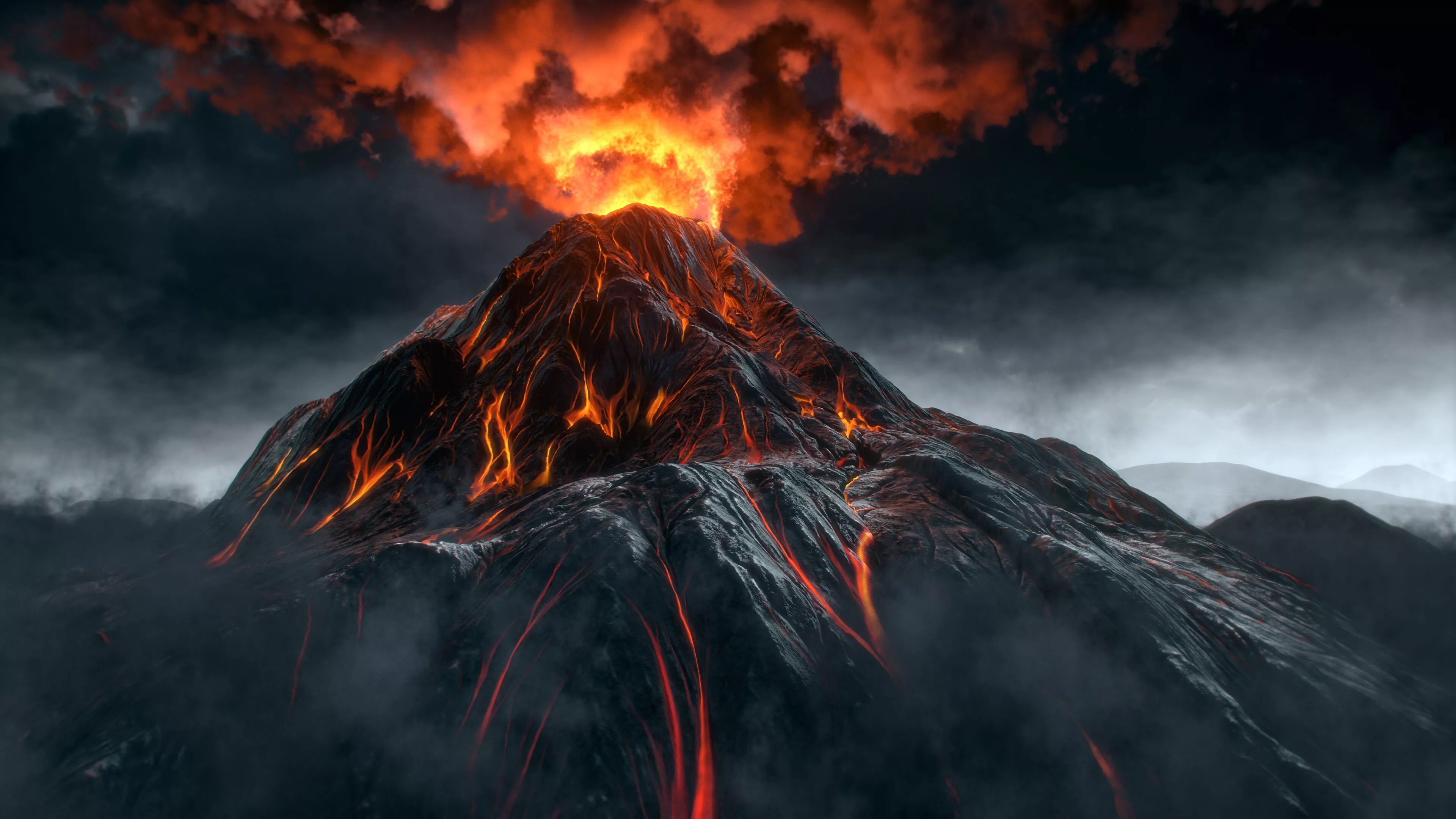 Volcano 3D model | CGTrader
