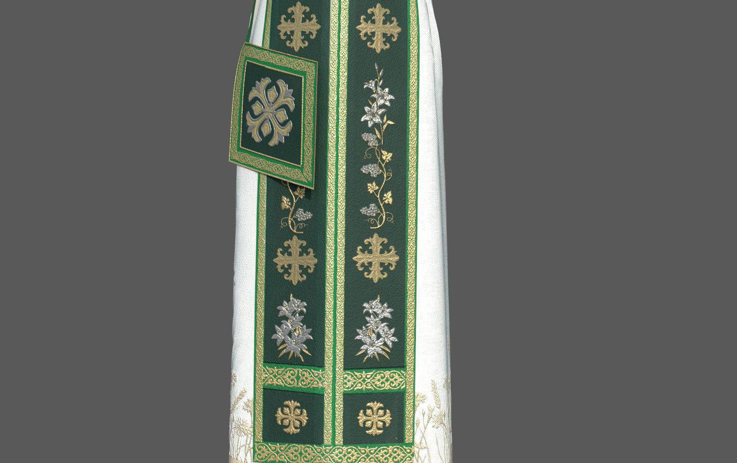 ORTODOX CHURCH PRIEST CLOTHING 3D model_4