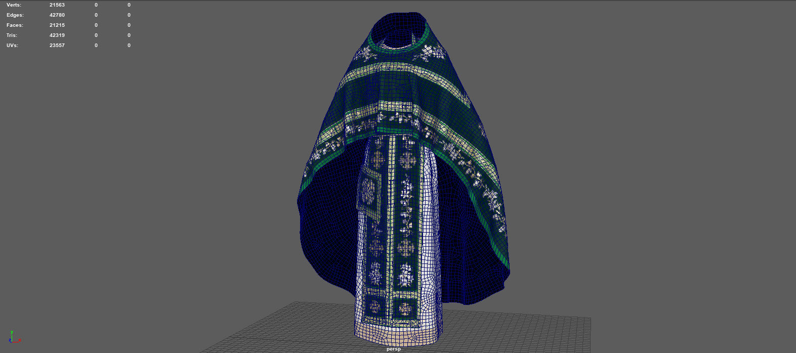 ORTODOX CHURCH PRIEST CLOTHING 3D model_14