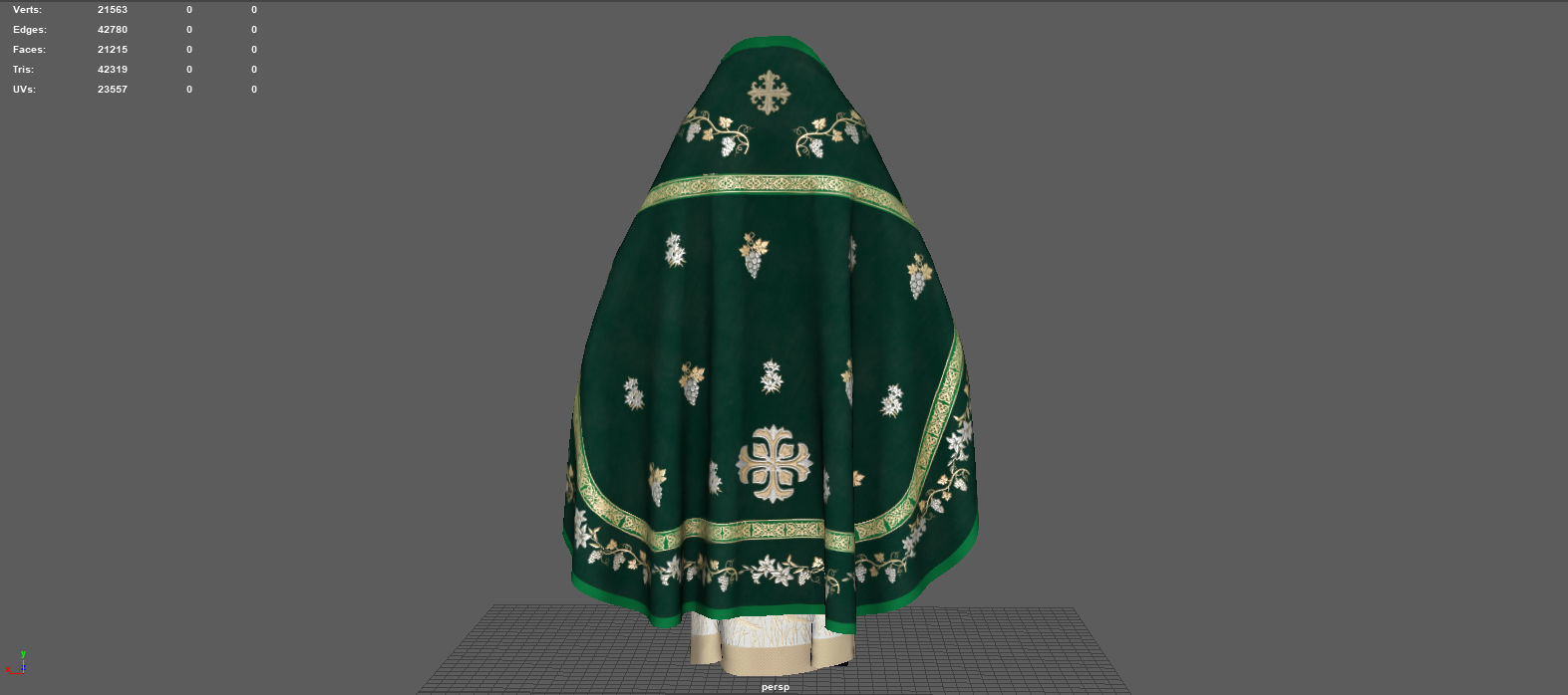 ORTODOX CHURCH PRIEST CLOTHING 3D model_11