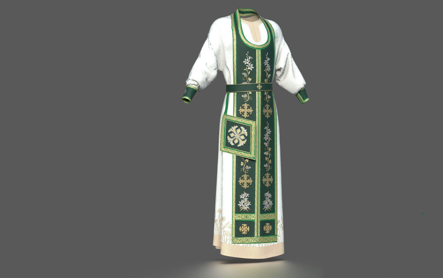 ORTODOX CHURCH PRIEST CLOTHING 3D model_1