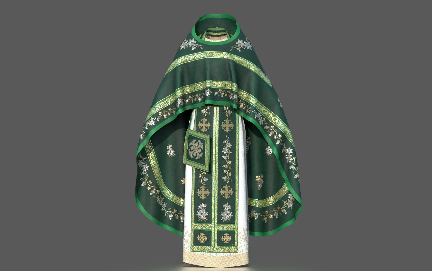 ORTODOX CHURCH PRIEST CLOTHING 3D model_2