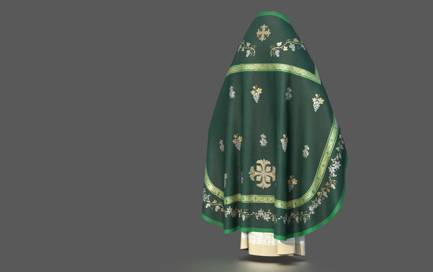 ORTODOX CHURCH PRIEST CLOTHING 3D model_3