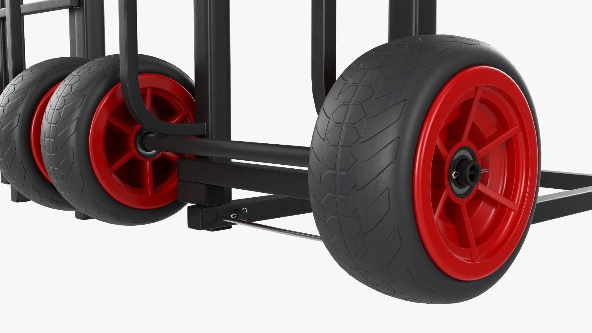 Transporting cart foldable 3D model_2