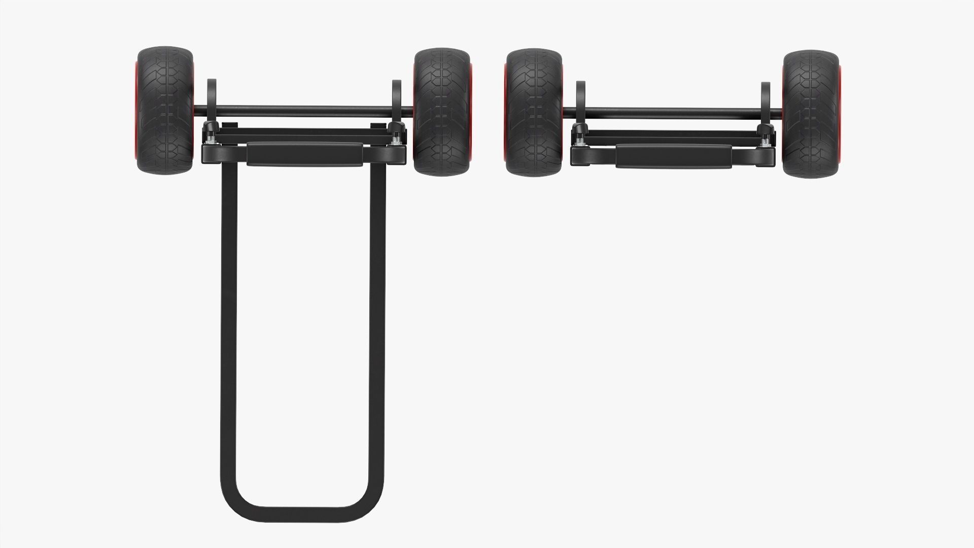 Transporting cart foldable 3D model_5