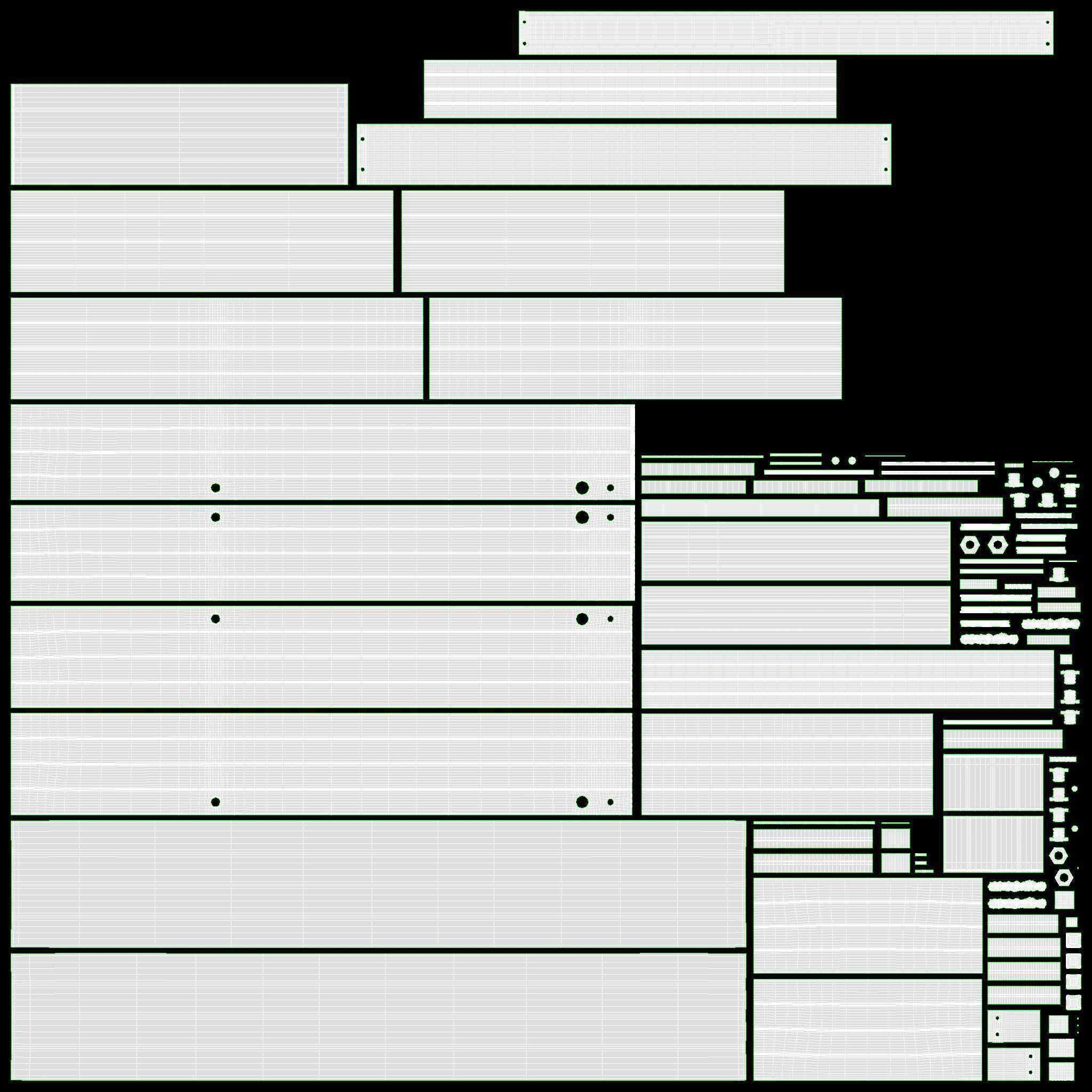 Transporting cart foldable 3D model_11