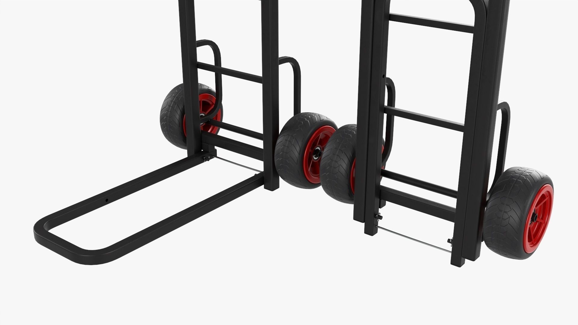 Transporting cart foldable 3D model_1