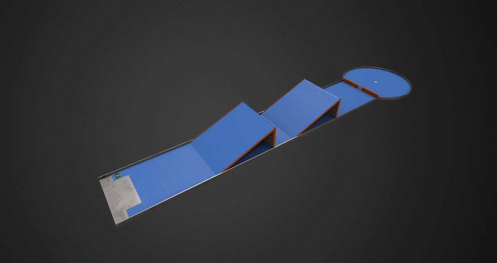 Low-Poly Minigolf Pack Low-poly 3D model_22