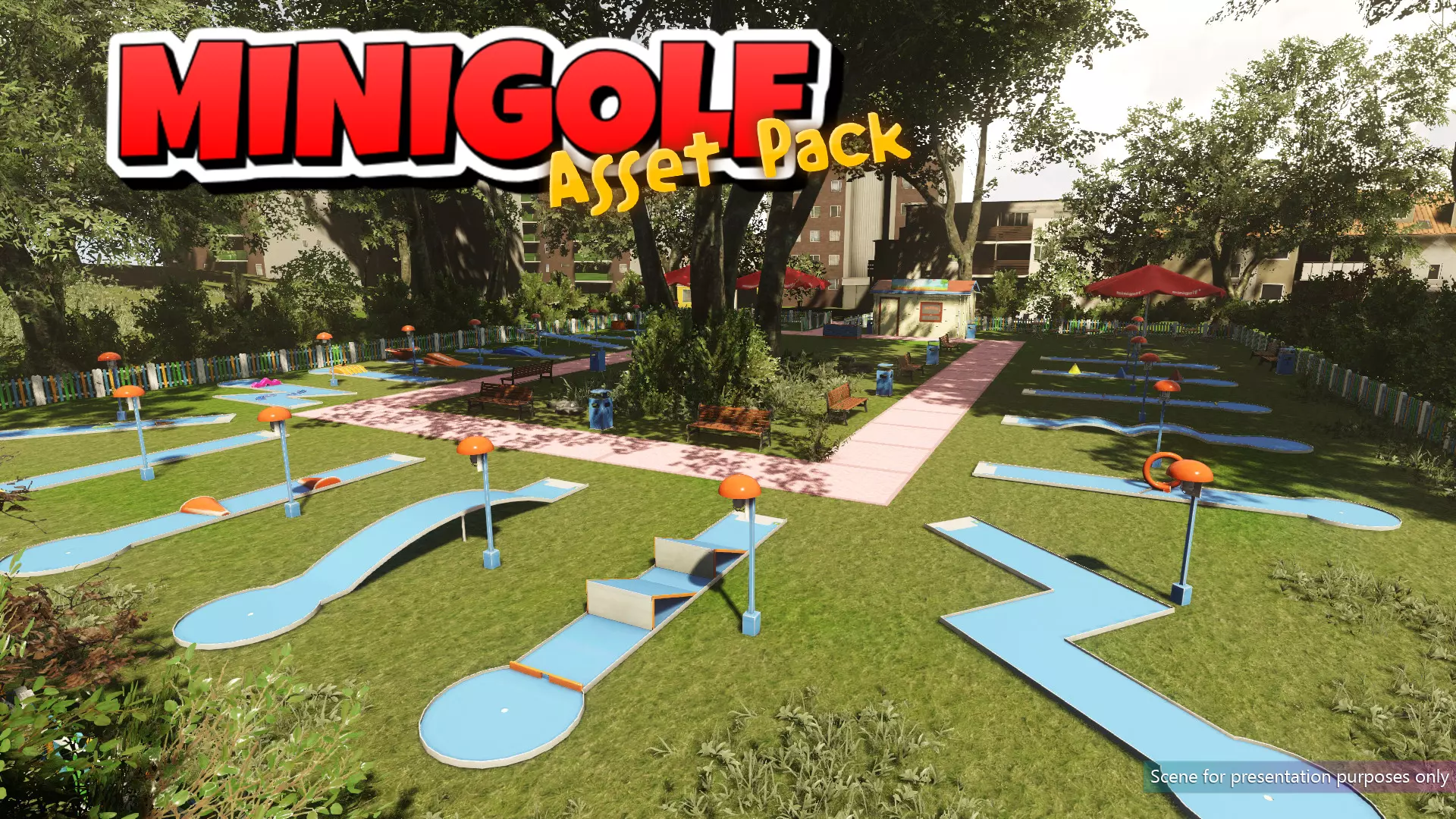 Low-Poly Minigolf Pack Low-poly 3D model_0