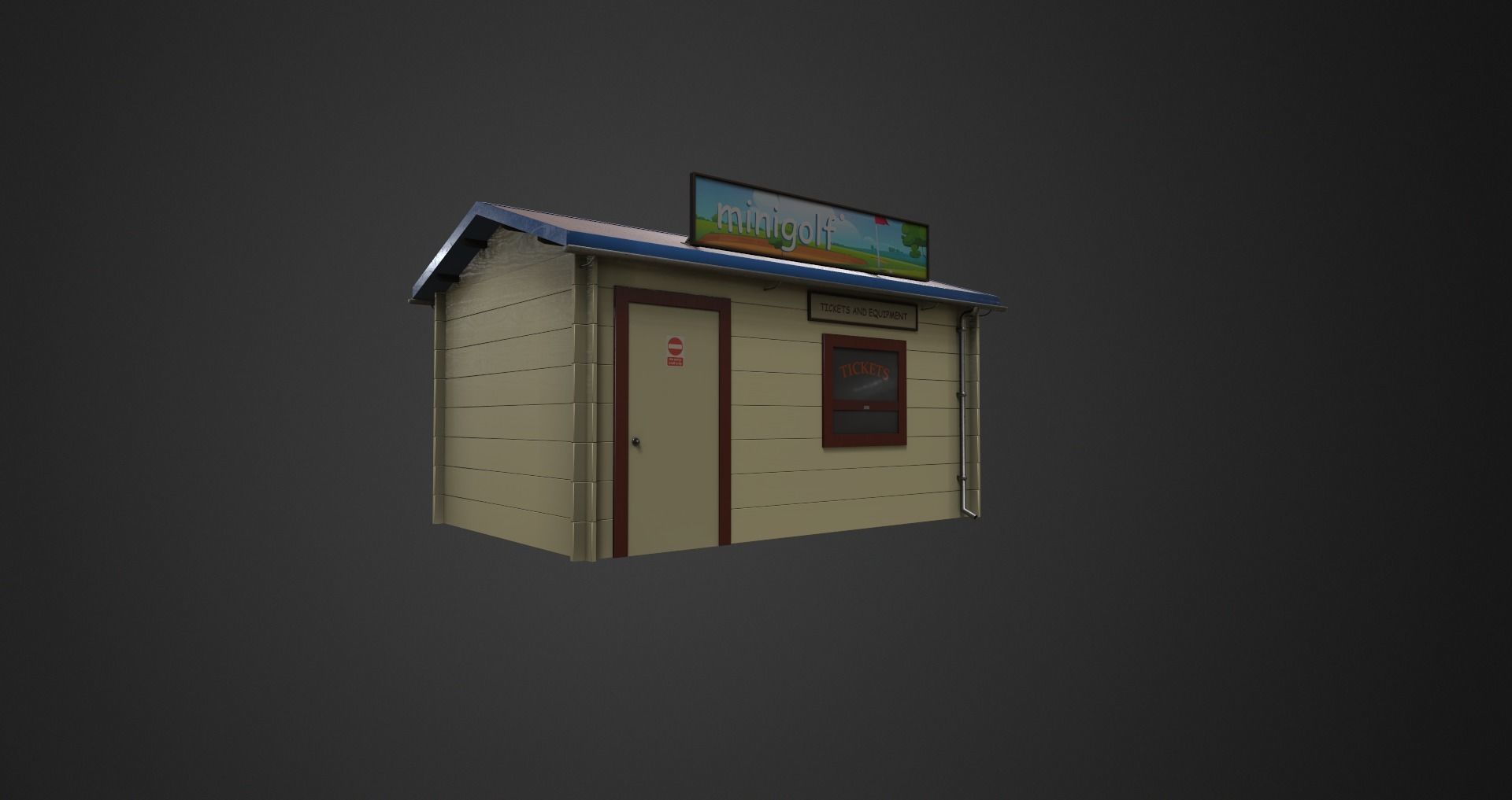 Low-Poly Minigolf Pack Low-poly 3D model_46