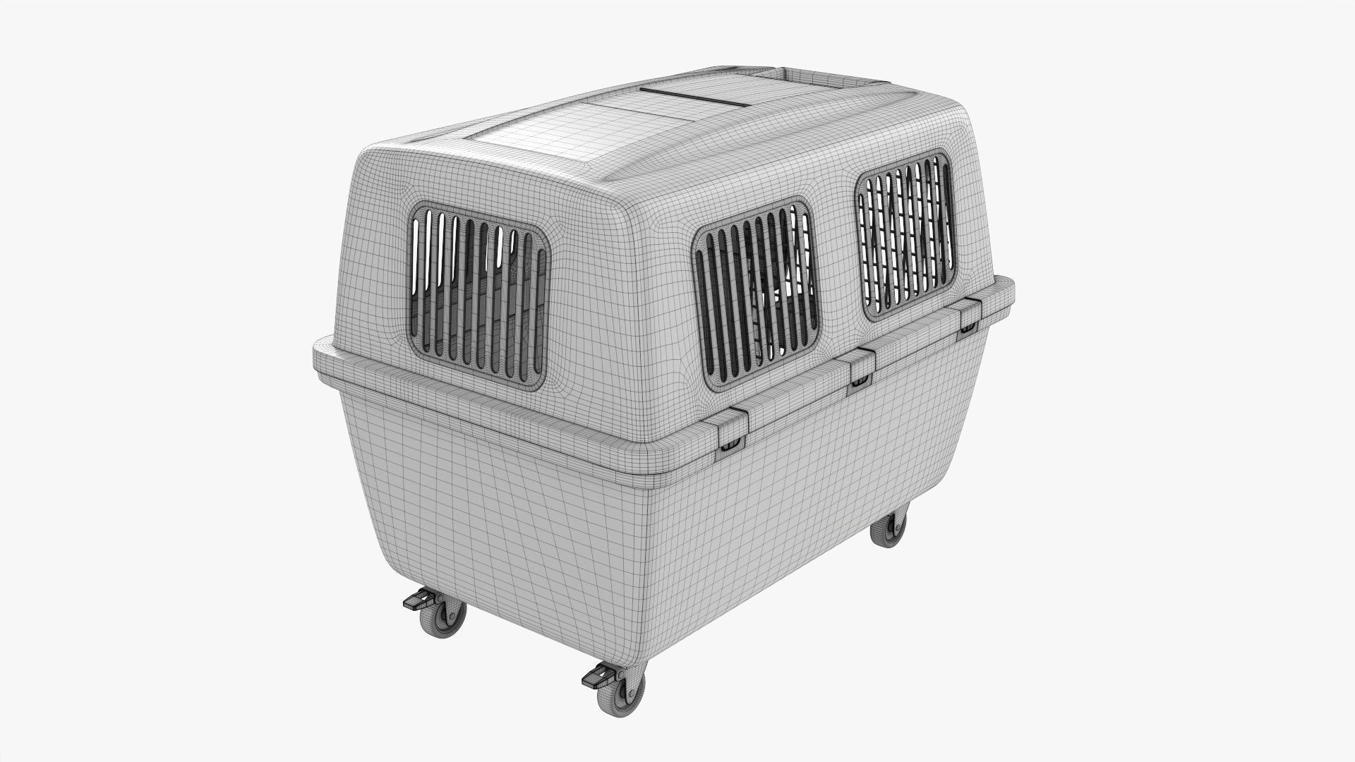 Large travel pet carrier 3D model_8