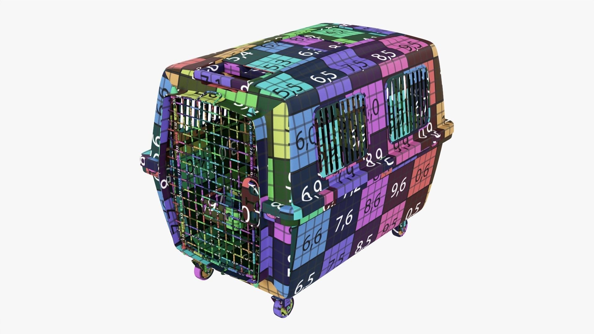 Large travel pet carrier 3D model_14