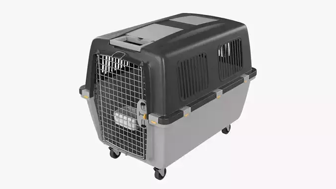 Large travel pet carrier 3D model